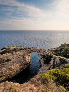 Preview wallpaper rocks, arch, sea, nature, landscape