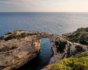 Preview wallpaper rocks, arch, sea, nature, landscape