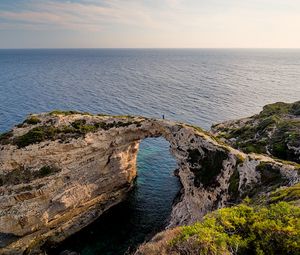 Preview wallpaper rocks, arch, sea, nature, landscape