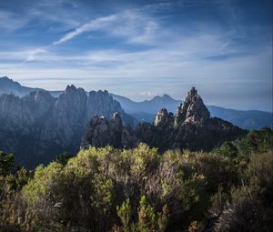 Preview wallpaper rocks, bushes, landscape