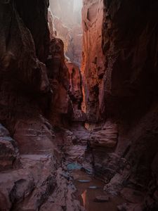 Preview wallpaper rocks, canyon, gorge, brown