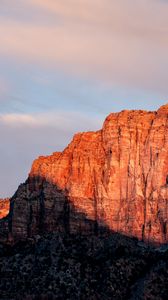 Preview wallpaper rocks, canyon, landscape, nature, twilight