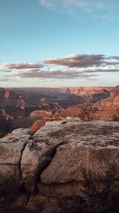 Preview wallpaper rocks, canyon, mountains, clouds, landscape