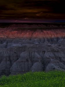 Preview wallpaper rocks, canyon, relief, dark