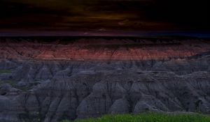 Preview wallpaper rocks, canyon, relief, dark