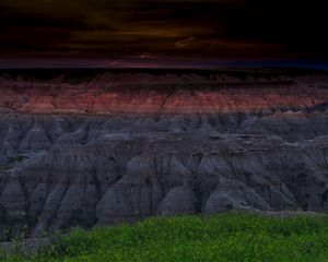 Preview wallpaper rocks, canyon, relief, dark