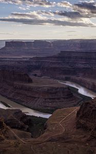 Preview wallpaper rocks, canyons, stones, river