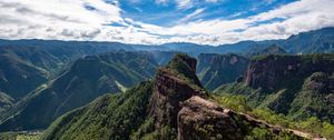 Preview wallpaper rocks, cliff, distance, sky