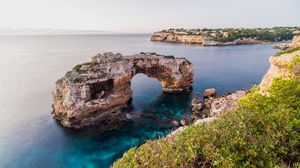 Preview wallpaper rocks, cliff, sea, landscape, nature