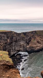 Preview wallpaper rocks, cliff, sea, water, landscape, nature