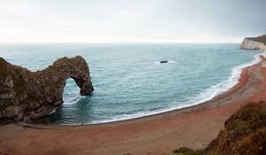 Preview wallpaper rocks, coast, arch, sea