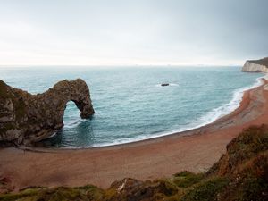 Preview wallpaper rocks, coast, arch, sea