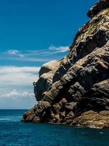 Preview wallpaper rocks, coast, sea, horizon