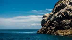 Preview wallpaper rocks, coast, sea, horizon