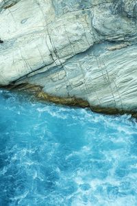 Preview wallpaper rocks, coast, sea, waves, wavy, water