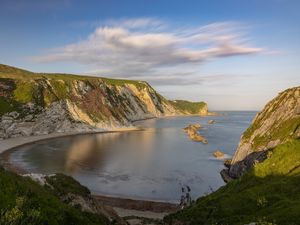 Preview wallpaper rocks, coast, sea, bay, nature