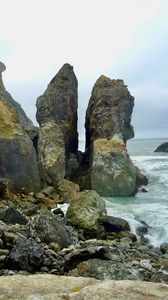 Preview wallpaper rocks, coast, stones, sea, nature