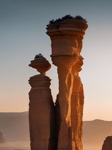 Preview wallpaper rocks, desert, sand, dunes