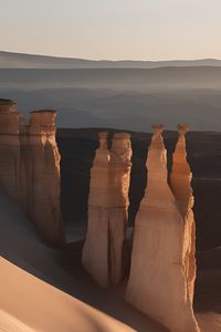 Preview wallpaper rocks, desert, slope, sand