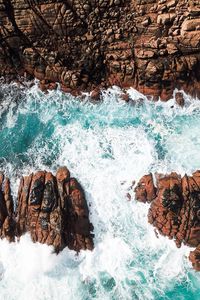 Preview wallpaper rocks, foam, sea, water, stones