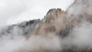 Preview wallpaper rocks, fog, nature, landscape
