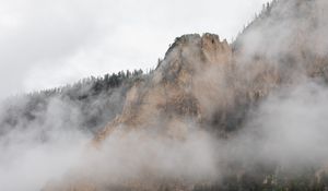 Preview wallpaper rocks, fog, nature, landscape