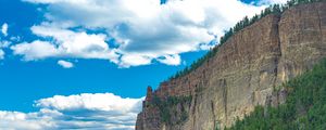 Preview wallpaper rocks, forest, trees, distance, sky