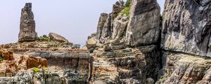 Preview wallpaper rocks, gorge, river