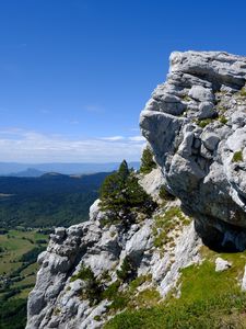 Preview wallpaper rocks, greenery, landscape, nature