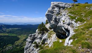 Preview wallpaper rocks, greenery, landscape, nature