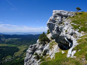 Preview wallpaper rocks, greenery, landscape, nature