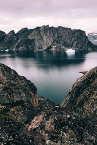 Preview wallpaper rocks, lake, landscape, shore, stone