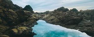 Preview wallpaper rocks, lake, reflection, sky, nature