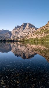 Preview wallpaper rocks, lake, reflection, nature