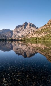 Preview wallpaper rocks, lake, reflection, nature