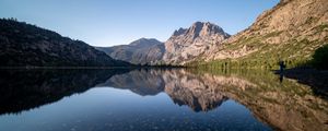 Preview wallpaper rocks, lake, reflection, nature