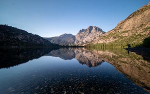 Preview wallpaper rocks, lake, reflection, nature