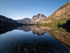 Preview wallpaper rocks, lake, reflection, nature