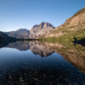 Preview wallpaper rocks, lake, reflection, nature