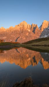 Preview wallpaper rocks, lake, reflection, landscape