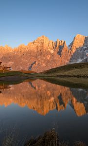 Preview wallpaper rocks, lake, reflection, landscape