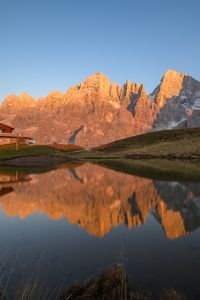 Preview wallpaper rocks, lake, reflection, landscape