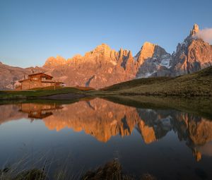 Preview wallpaper rocks, lake, reflection, landscape