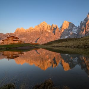 Preview wallpaper rocks, lake, reflection, landscape