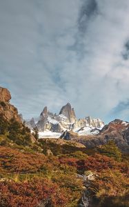 Preview wallpaper rocks, mountains, bushes, relief, landscape