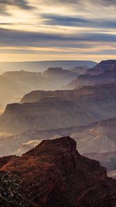 Preview wallpaper rocks, mountains, canyon, sunrise