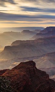 Preview wallpaper rocks, mountains, canyon, sunrise