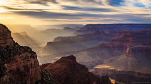 Preview wallpaper rocks, mountains, canyon, sunrise