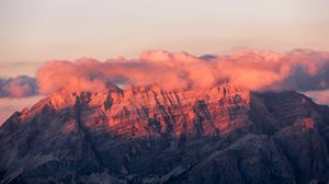 Preview wallpaper rocks, mountains, clouds, sky