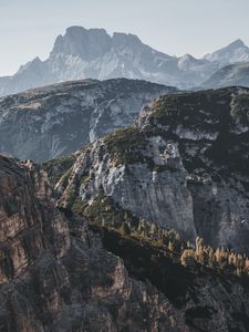 Preview wallpaper rocks, mountains, distance, peaks